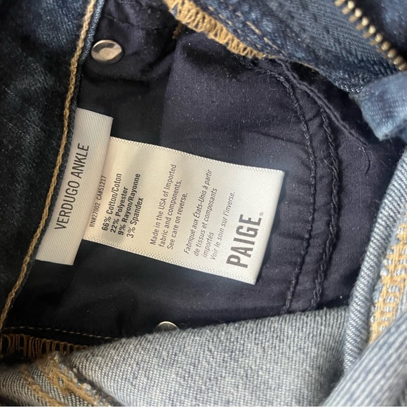 Paige Verdugo Ankle Distress Jeans size 24 - Picture 6 of 6